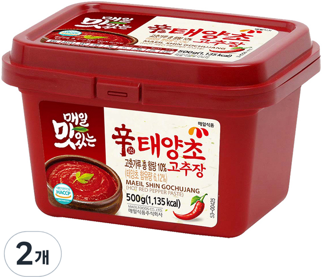 매일식품 매일 맛있는 신태양초 고추장, 500g, 2개