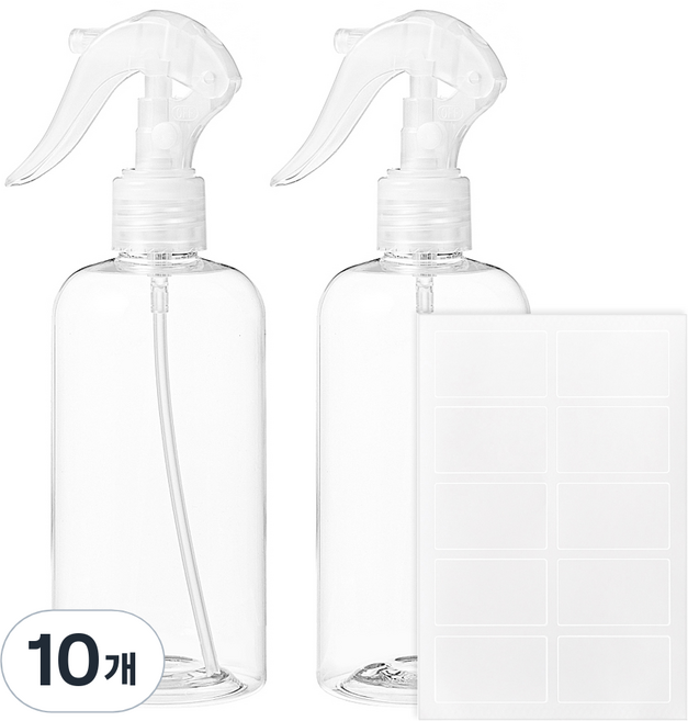 코멧 건스프레이 용기 300ml, 투명, 10개