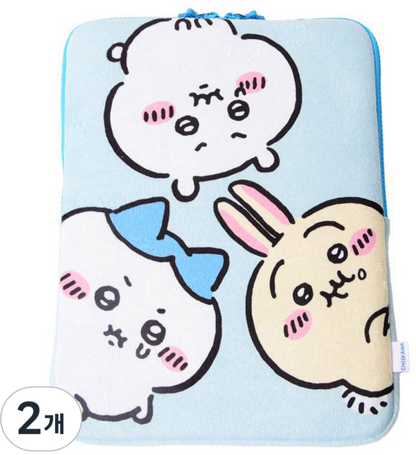 치이카와 볼빵빵 태블릿 파우치 CH-TP08, 혼합색상, 2개