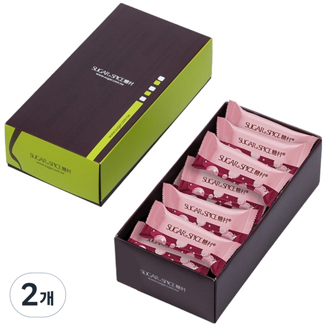 슈가앤스파이스 대만 누가캔디 크랜베리, 204g, 2개