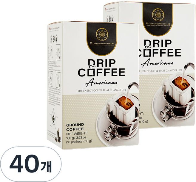 쭝웬레전드 드립커피 아메리카노, 10개입, 4개, 10g