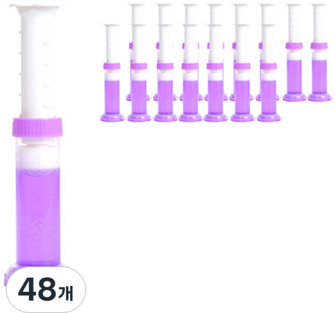 WithWin Stamp 凝膠馬桶清潔劑 紫色薰衣草香, 40g, 48個
