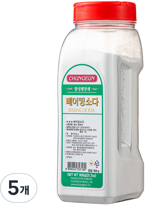 RECIPIA 青銀小蘇打, 5個, 900g