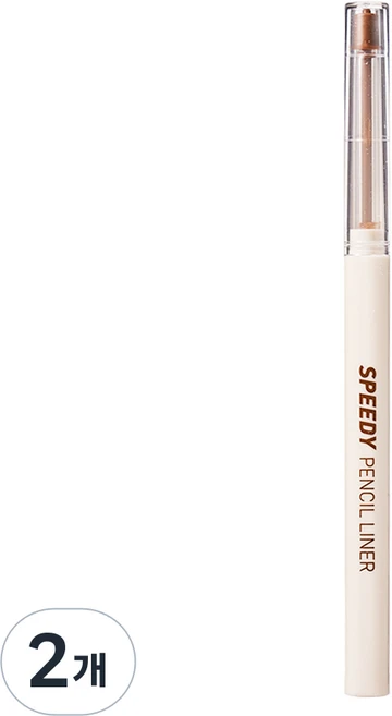페리페라 스피디 펜슬 라이너, 002 뉴트럴브라운, 2개 - 쿠팡