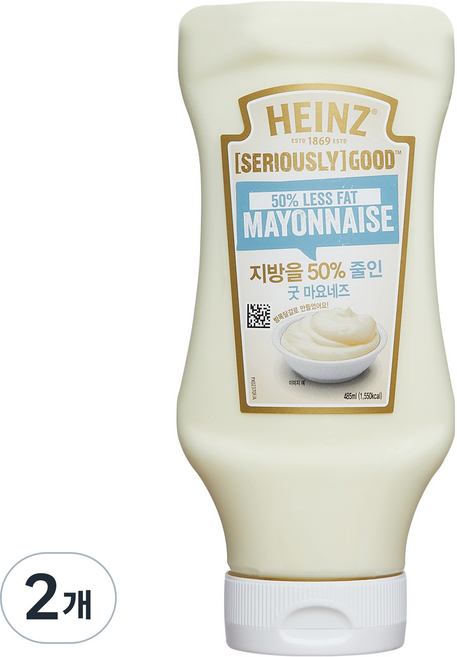 하인즈 굿 라이트 마요네즈, 485ml, 2개