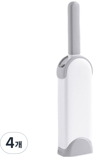 더자카 셀프클리닝 양면 먼지제거 브러시 M, 화이트, 4개