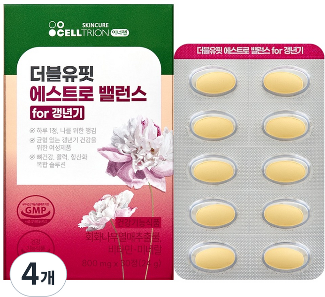 이너랩 더블유핏 에스트로 밸런스 for 갱년기 24g, 4개, 30정