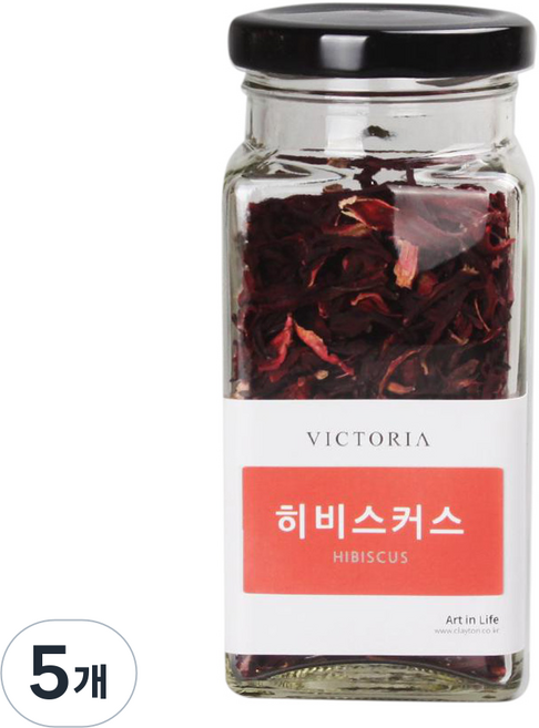 빅토리아 보틀 히비스커스 차, 46g, 1개입, 5개