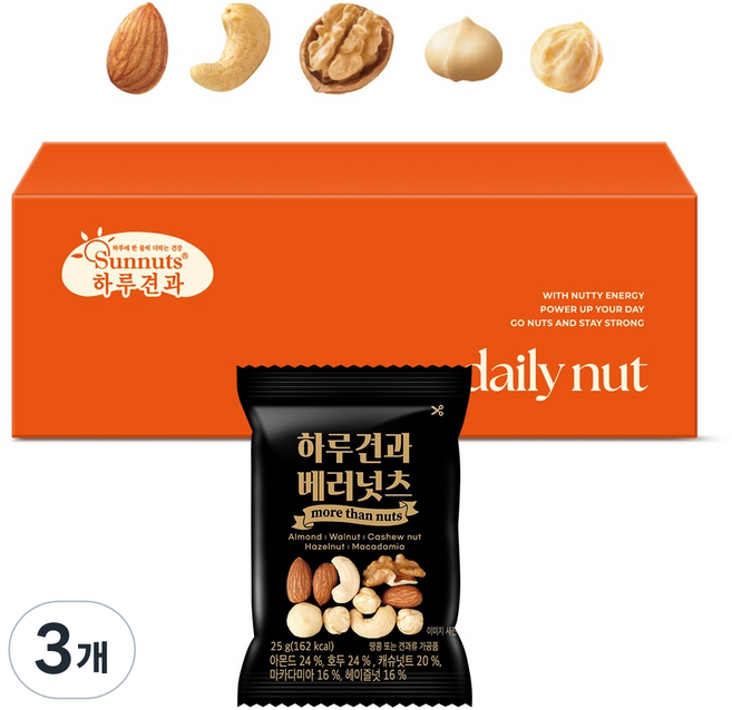 하루견과 베러넛츠 12p, 300g, 3개