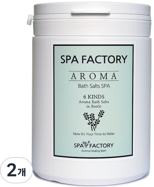 SPA FACTORY 喜馬拉雅白香氛浴鹽 薄荷, 1kg, 2個