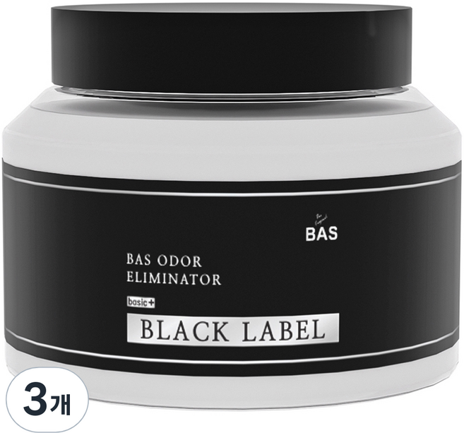 BAS 블랙라벨 베이직플러스 생활 탈취제 본품 섬머린넨 향, 3개, 350g