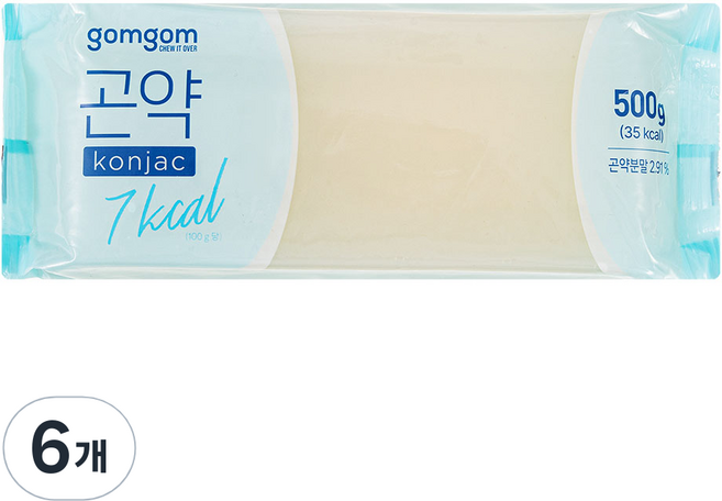 곰곰 곤약 konjac, 500g, 6개