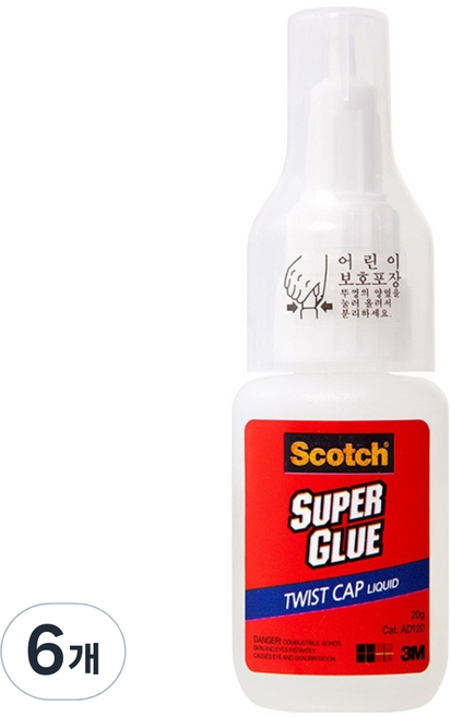 3M Scotch 旋轉式液態瞬間膠 20g AD120, 6個