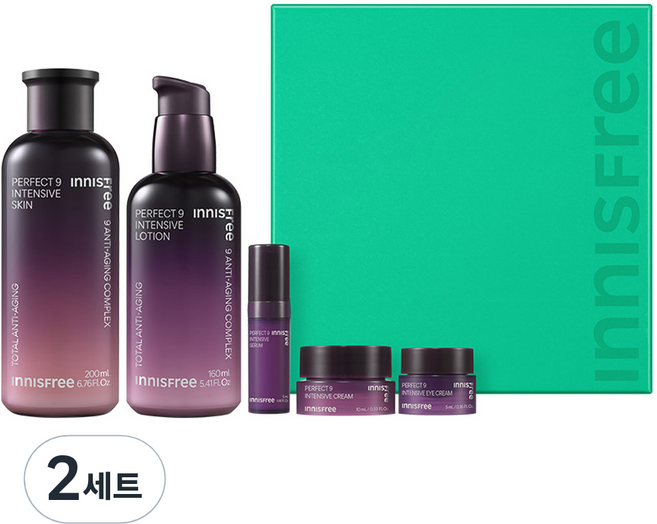 이니스프리 퍼펙트 9 인텐시브 스킨케어 2종 세트, 2세트