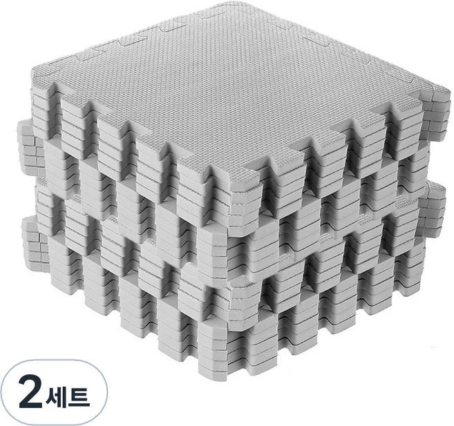 코멧 펫 반려동물 퍼즐 매트 32.5x32.5cm, 그레이, 2세트, 20개