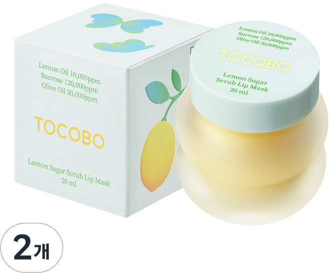 TOCOBO 檸檬糖磨砂唇膜 20ml, 2個
