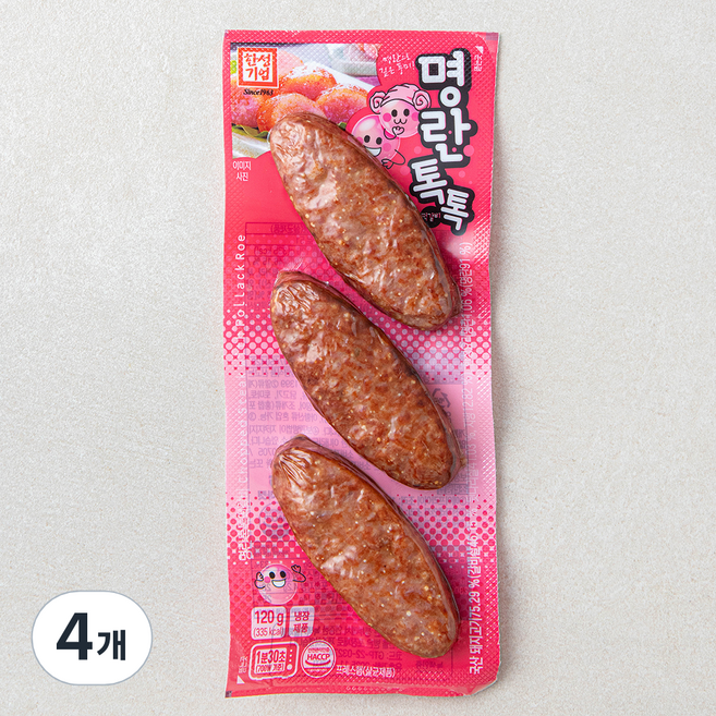 한성기업 명란톡톡 떡갈비, 120g, 4개