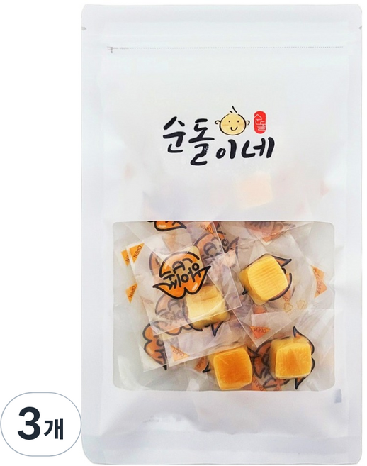 순돌이네 한입 쏙 치즈 오징어 20p, 3개, 100g