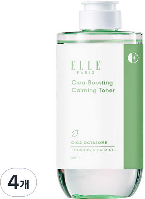 ELLE PARIS 시카 진정 토너, 4개, 500ml