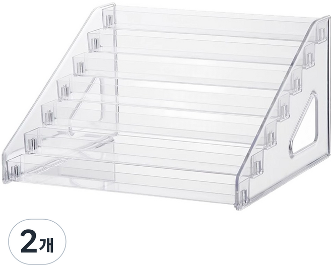 Yeeun Homesys 階梯式7層展示小物架, 單一顏色, 2個