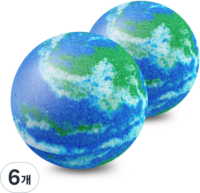 아르비앙 우리의 지구 배쓰밤 거품입욕제 코튼블로썸, 130g, 6개