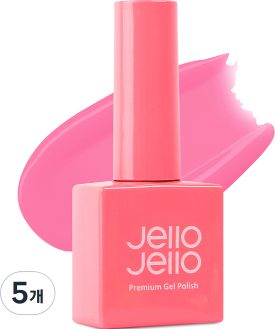 젤로젤로 프리미엄 젤 폴리쉬, JJ38펀치핑크, 10ml, 5개