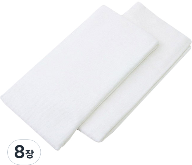 베이비베어 웰빙 천 기저귀 특대사각, 화이트, 8개