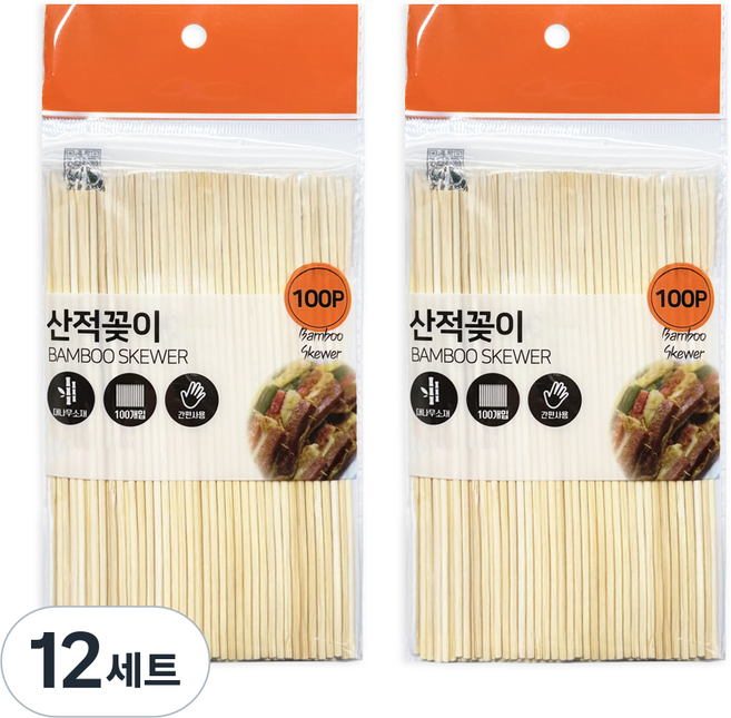 CAMEL 竹製山賊烤肉串 15cm, 100入, 12套