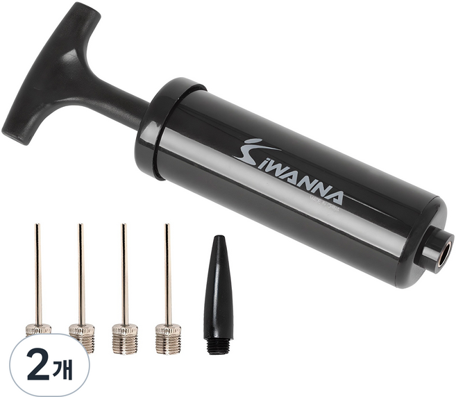 아이워너 미니 볼펌프, 블랙, 2개