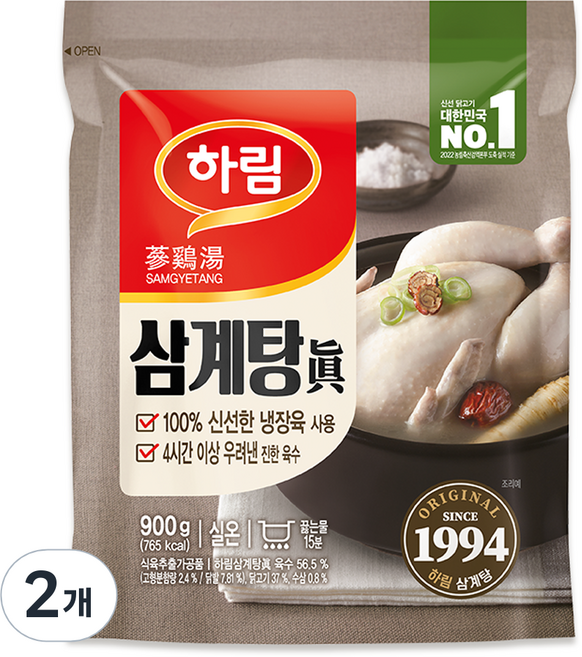 하림 삼계탕, 2개, 900g