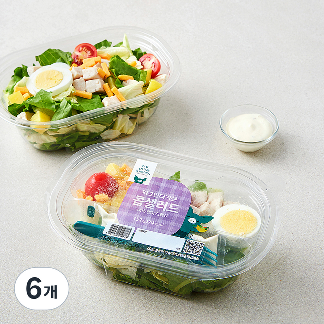 피그인더가든 콥 샐러드, 152g, 6개