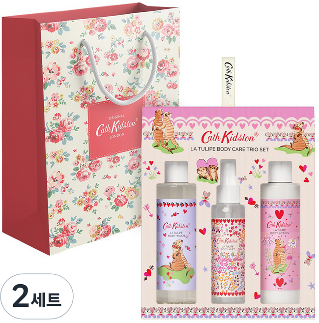 캐스키드슨 라 튤립 바디 케어 트리오 + 쇼핑백 세트, 2세트