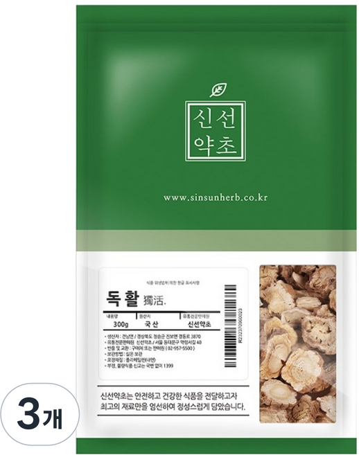신선약초 독활, 300g, 3개