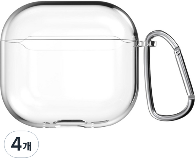 GoodValue Clean Fit 防變色 TPU 保護殼, AirPods Pro 3, 4個, 透明