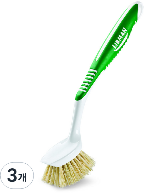 리브만 탐피코 청소 브러쉬, 그린, 3개