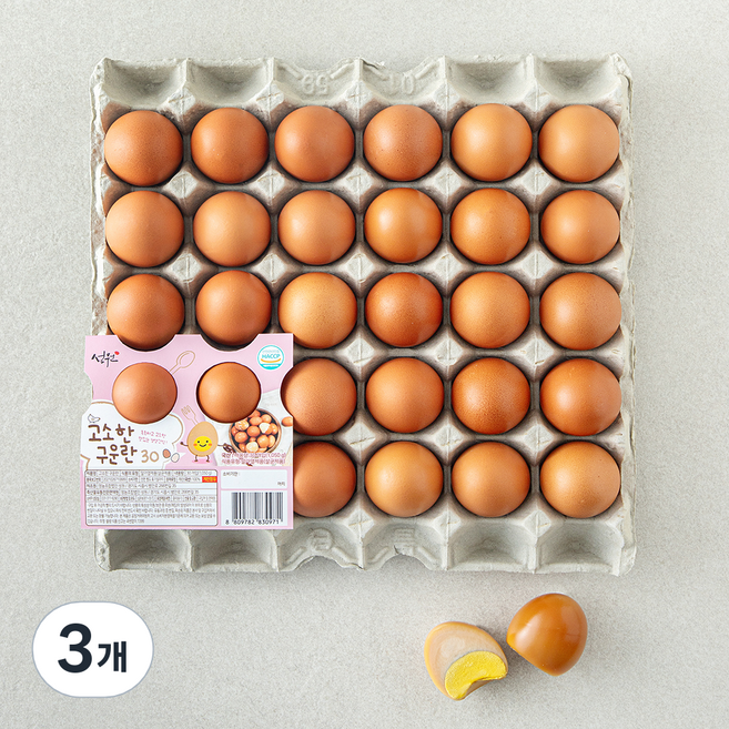 성원 고소한 구운란 1.05kg, 3개, 30구