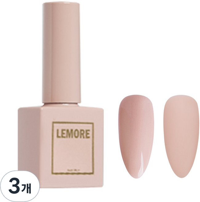 Lemore 彩色凝膠, LG02 芭達雅, 10ml, 3個