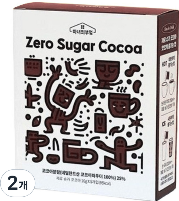 마녀의부엌 제로슈가 코코아, 16g, 5개입, 2개