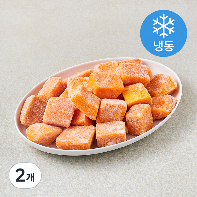 프로즌프레시 제주 자연이 정성껏 키워 찐 옛날호박 (냉동), 2개, 700g