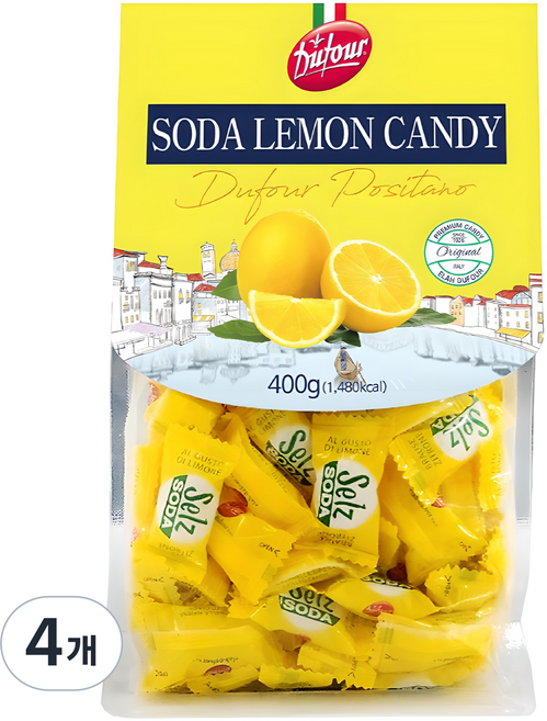 듀포 포지타노 소다레몬캔디, 400g, 4개