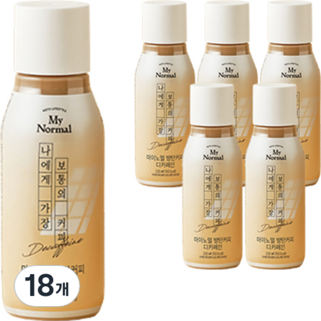 마이노멀 오리지널 디카페인 방탄커피, 230ml, 6개입, 3세트