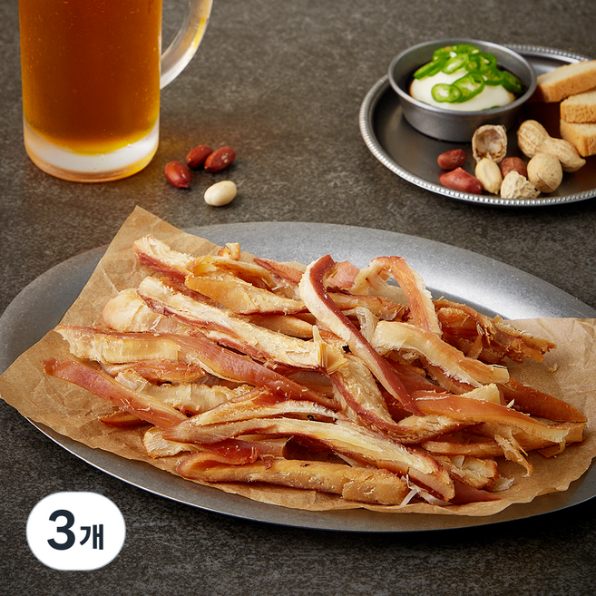 여수 건어물 시장 바베큐 조미오징어, 3개, 200g