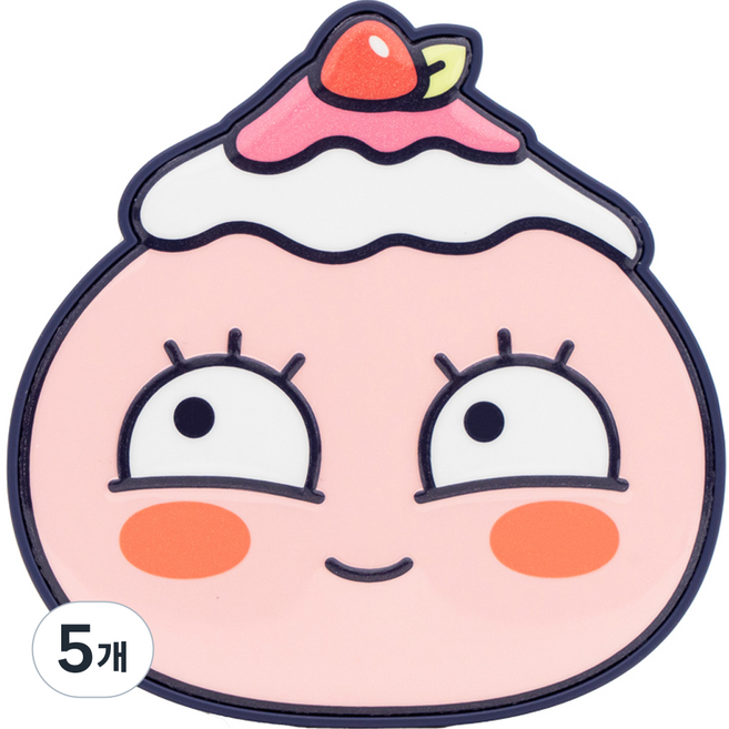 카카오프렌즈 피치파이브 얼굴형 그립톡 슬림, 5개, 어피치