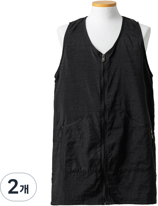 로사홈 조끼형 망사 앞치마 L, 검정, 2개