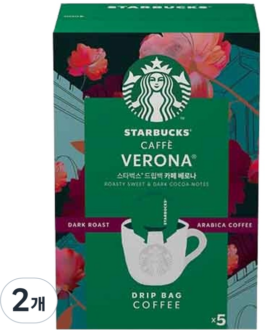 STARBUCKS 星巴克 濾掛咖啡 威洛納, 45g, 2個
