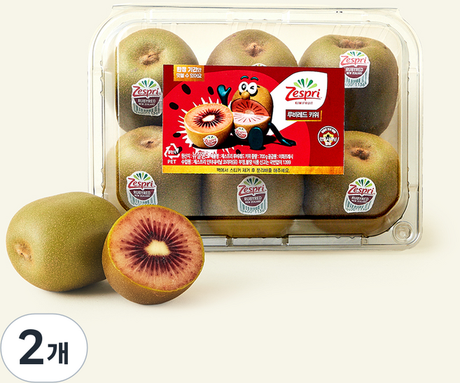 제스프리 점보 루비 레드키위, 2개, 700g