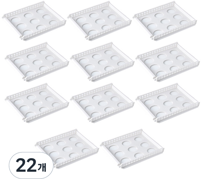 마이닝 슬라이딩 옷정리 수납트레이 소, 22개