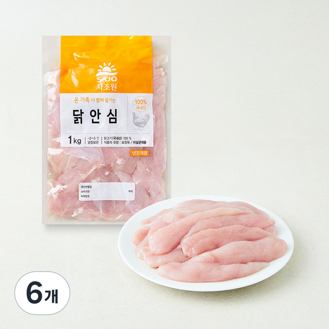 사조원 닭안심 (냉장), 6개, 1kg