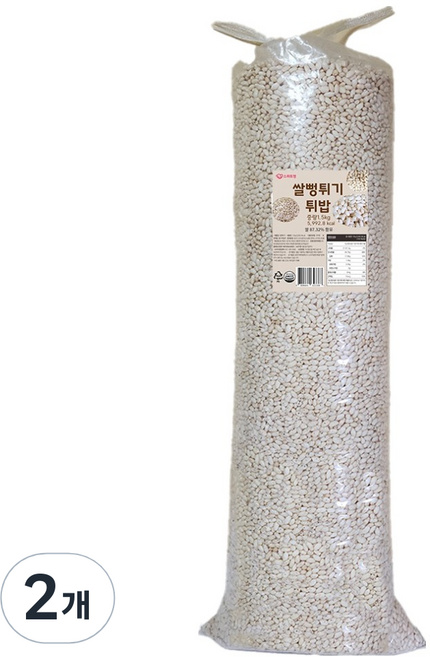 스위트영 쌀뻥튀기 튀밥, 1.5kg, 2개