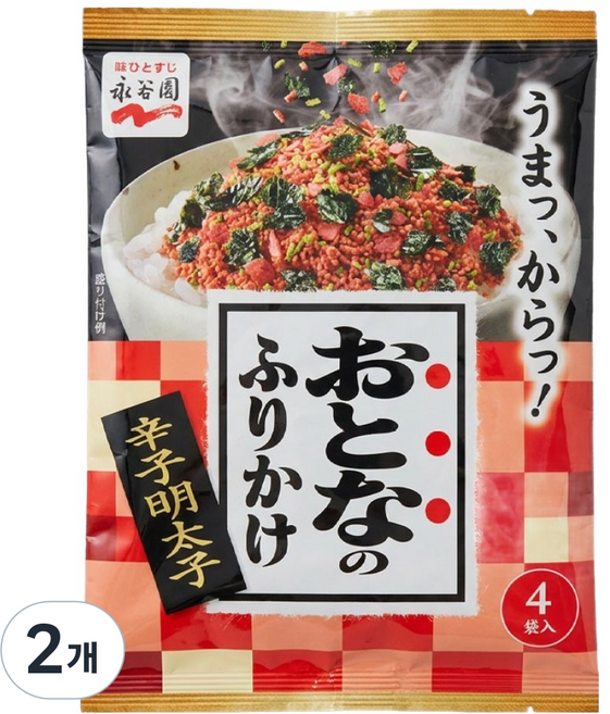 나가타니엔 후리가케 매운명란맛, 6.8g, 2개